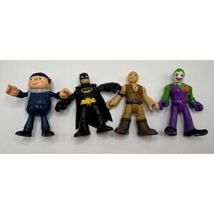 Batman Joker Bane Gru Action Figure Lot DC Super Villains Despicable Me Toy
